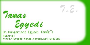 tamas egyedi business card